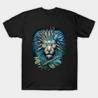 Fierce Lion Head Artwork Mandala T-shirt T-Shirt